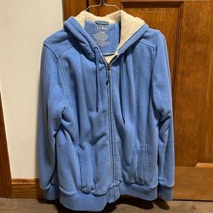 Sherpa lined full zip hoodie